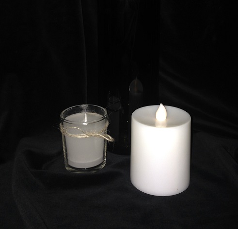 Battery Operated Candles - Centerpieces & Columns - flickering battery operated candles for rent